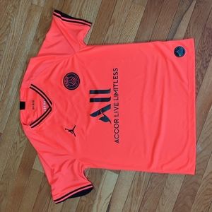 Jordan Paris Saint Germain Red/Orange Special Jersey Men's Medium